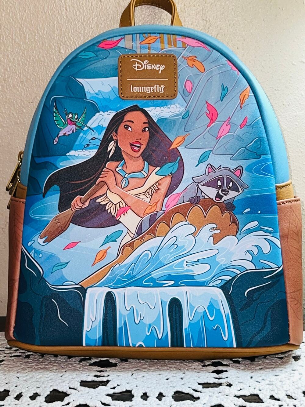 Loungefly Disney Pocahontas Riverbend Mini Backpack Meeko Flit